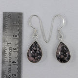 Rhodonite Silver Earrings