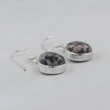 Rhodonite Silver Earrings