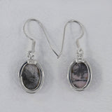 Rhodonite Silver Earrings