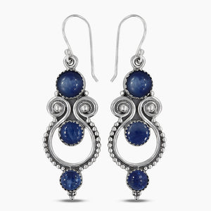 Larimar Silver Earrings