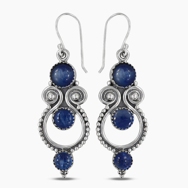 Larimar Silver Earrings