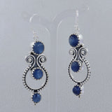 Larimar Silver Earrings