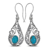 Ethiopian Opal Silver Earrings