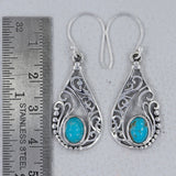 Rainbow Moonstone Silver Earrings