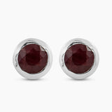 Crystal Silver Studs Earrings