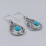 Rainbow Moonstone Silver Earrings