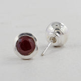 Mystic Quartz Studs Silver Earrings