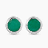 Crystal Silver Studs Earrings