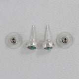 Mystic Quartz Studs Silver Earrings