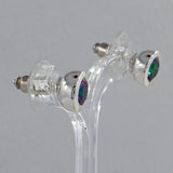 Mystic Quartz Studs Silver Earrings