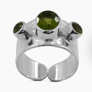 925 Silver Blue Topaz Rings