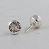 Mystic Quartz Studs Silver Earrings