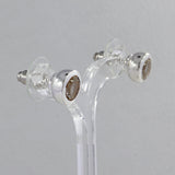 Mystic Quartz Studs Silver Earrings