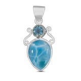 Larimar 925 Silver Pendant