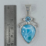 Larimar 925 Silver Pendant