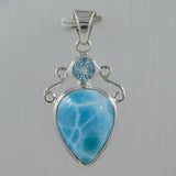 Larimar 925 Silver Pendant