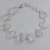 Gorgeous Blue Rainbow Moonstone Bracelet