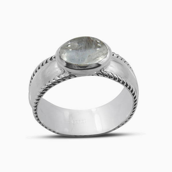 925 Sterling Silver Rainbow Moonstone Rings