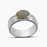 925 Sterling Silver Rainbow Moonstone Rings