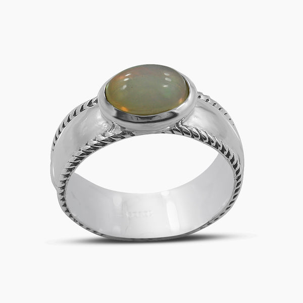 925 Sterling Silver Rainbow Moonstone Rings