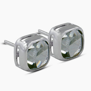 Amethyst Silver Studs Earrings