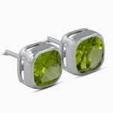 Amethyst Silver Studs Earrings
