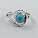 925 Starling Silver Labradorite Ring