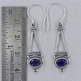 Garnet Silver Earrings