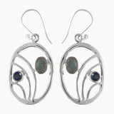 925 Sterling Silver Labradorite Earrings