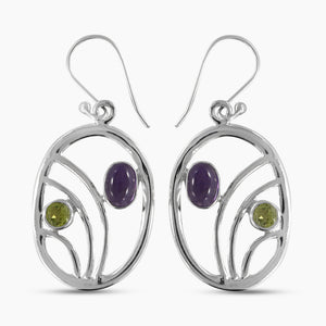 925 Sterling Silver Labradorite Earrings