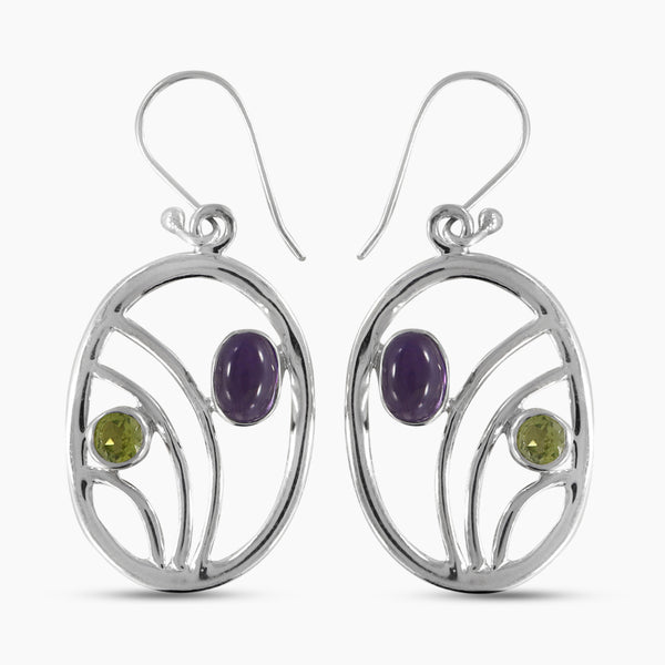 925 Sterling Silver Labradorite Earrings