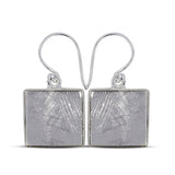 Meteorite Silver Earrings