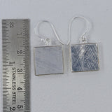 Meteorite Silver Earrings