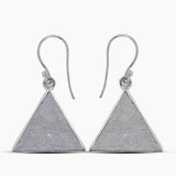 Meteorite Silver Earrings