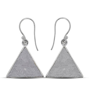 Meteorite Silver Earrings