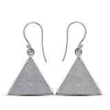 Meteorite Silver Earrings