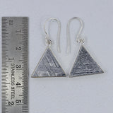 Meteorite Silver Earrings