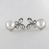 Silver Pearl Studs Earrings