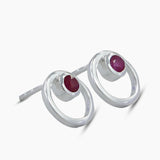 Moonstone Silver Studs Earrings