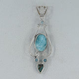 Rainbow Moonstone Silver Designer Pendant