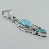 Rainbow Moonstone Silver Designer Pendant