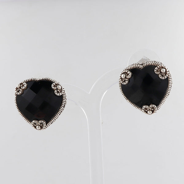 Black Onyx Studs Earrings