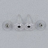 Moonstone Studs Silver Earring