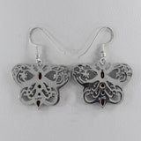925 Silver Iolite Butterfly Earrings