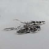 925 Silver Iolite Butterfly Earrings