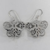 925 Silver Iolite Butterfly Earrings