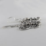 925 Silver Iolite Butterfly Earrings