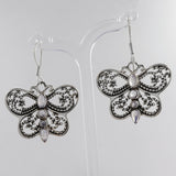 925 Silver Iolite Butterfly Earrings