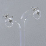 Moonstone Studs Silver Earring