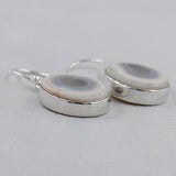 Solar Ice Quartz Silver Earrings